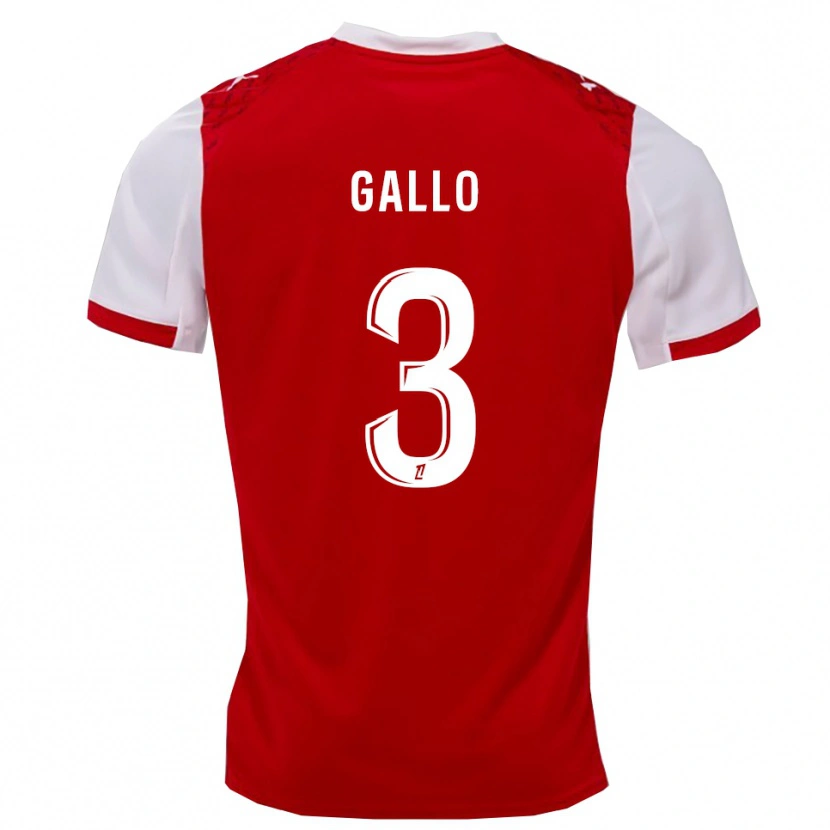 Danxen Kinder Noan Gallo #3 Rot Weiß Heimtrikot Trikot 2025/26 T-Shirt