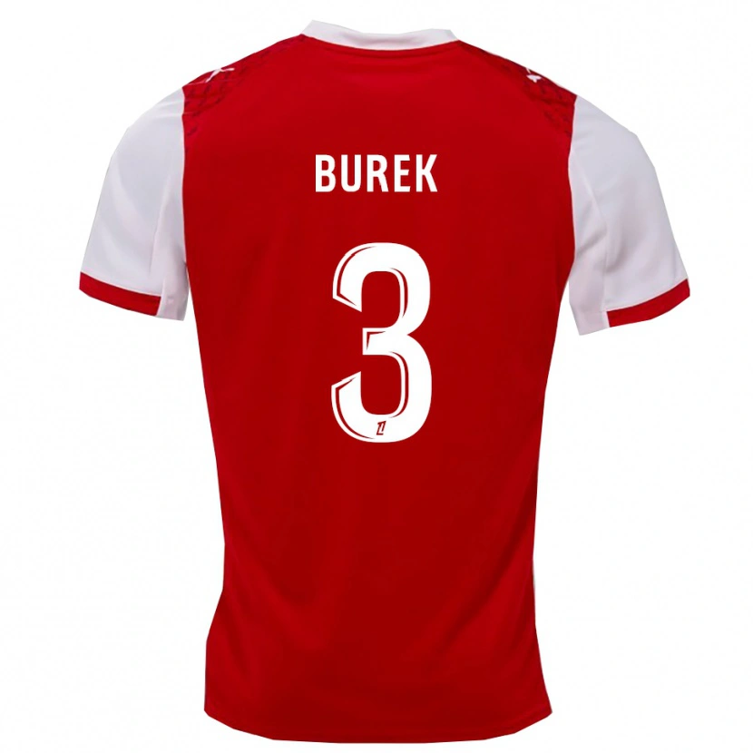 Danxen Kinder Sacha Burek #3 Rot Weiß Heimtrikot Trikot 2025/26 T-Shirt