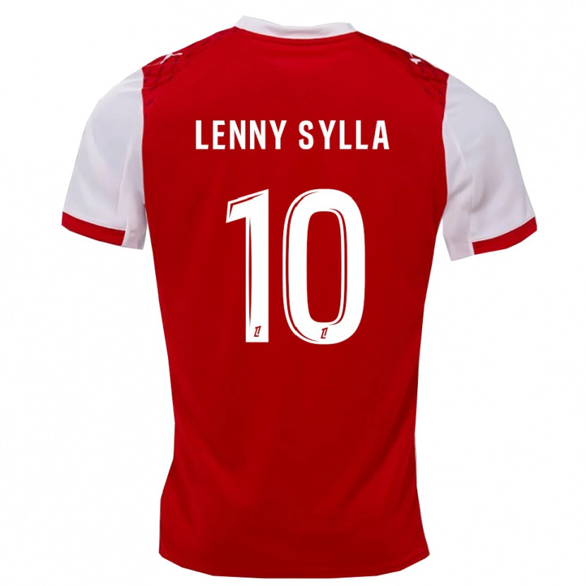 Danxen Kinder Lenny Sylla #10 Rot Weiß Heimtrikot Trikot 2025/26 T-Shirt