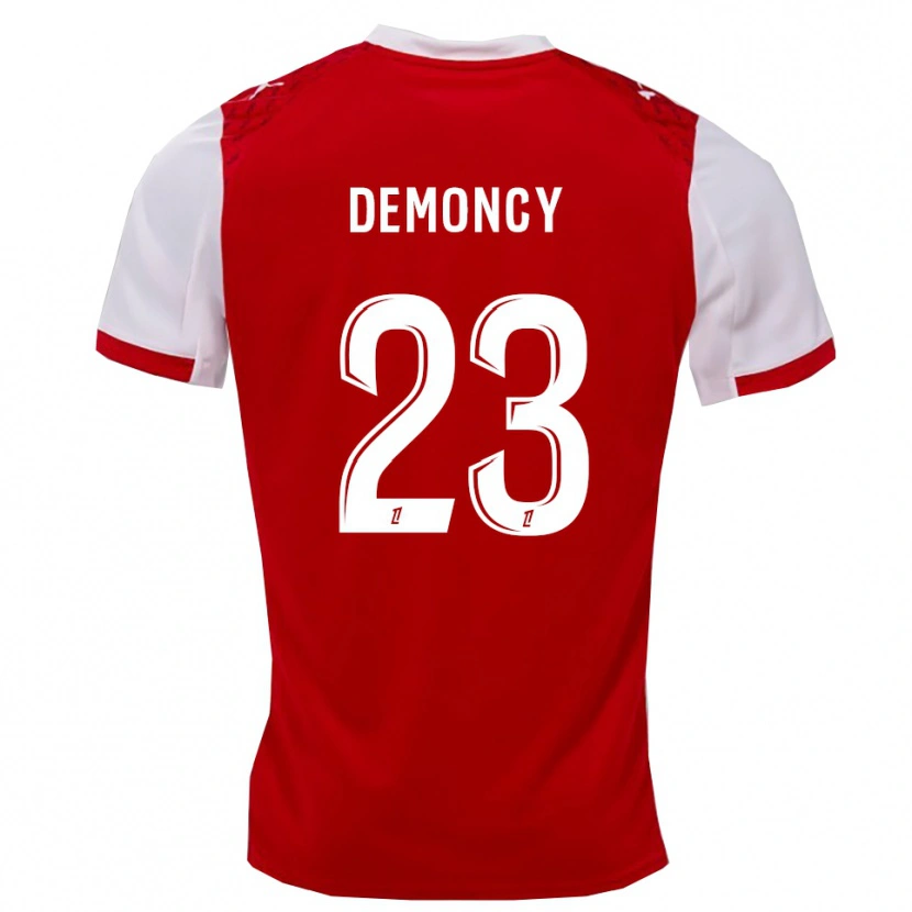 Danxen Kinder Yohan Demoncy #23 Rot Weiß Heimtrikot Trikot 2025/26 T-Shirt