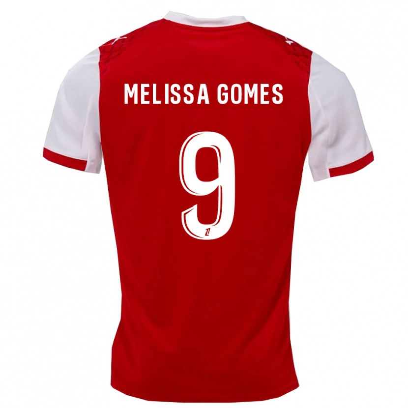 Danxen Kinder Melissa Ferreira Gomes #9 Rot Weiß Heimtrikot Trikot 2025/26 T-Shirt