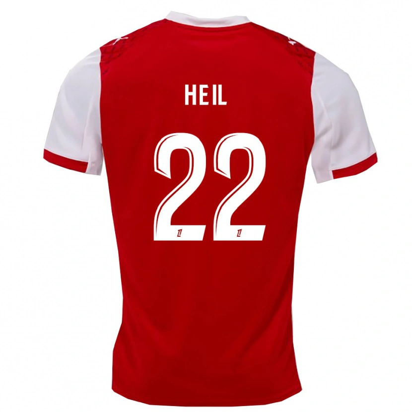 Danxen Kinder Manon Heil #22 Rot Weiß Heimtrikot Trikot 2025/26 T-Shirt