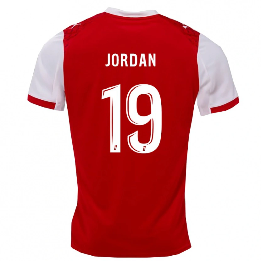 Danxen Kinder Jordan #19 Rot Weiß Heimtrikot Trikot 2025/26 T-Shirt
