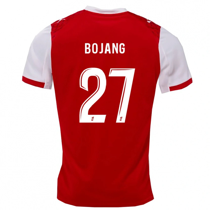 Danxen Kinder Adama Bojang #27 Rot Weiß Heimtrikot Trikot 2025/26 T-Shirt