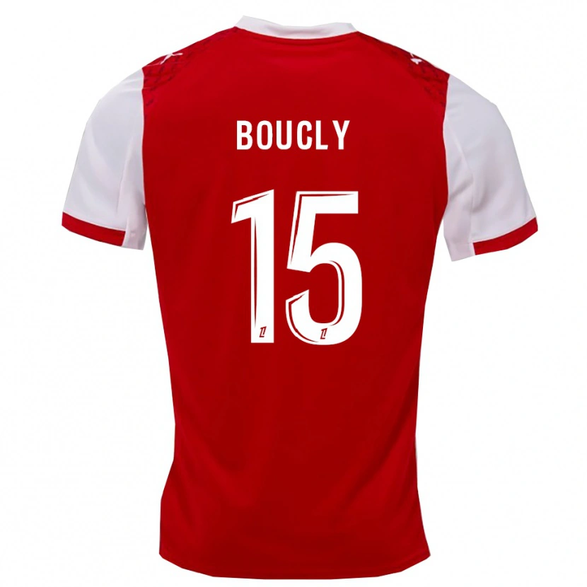 Danxen Kinder Maïté Boucly #15 Rot Weiß Heimtrikot Trikot 2025/26 T-Shirt
