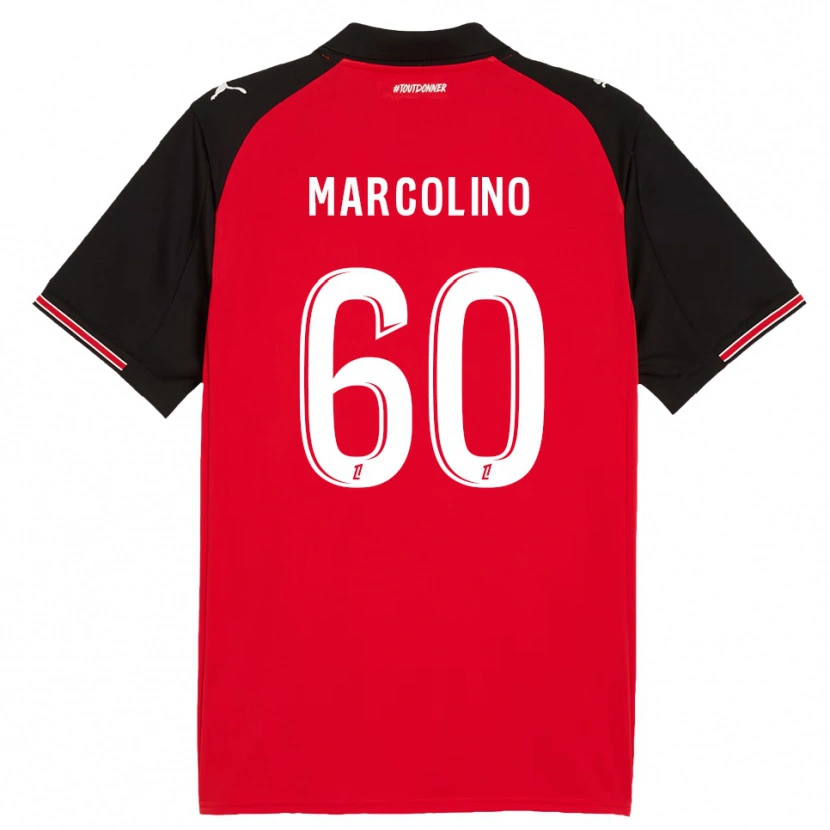 Danxen Kinder Henrick Do Marcolino #60 Rot Schwarz Heimtrikot Trikot 2025/26 T-Shirt
