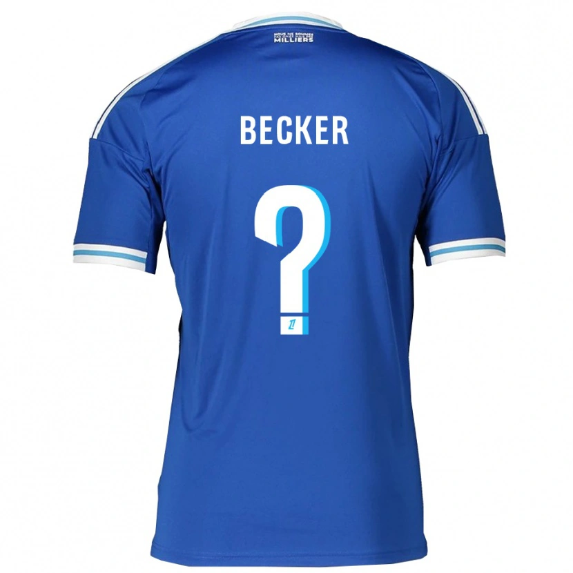Danxen Kinder Yoann Becker #0 Blau Weiß Heimtrikot Trikot 2025/26 T-Shirt