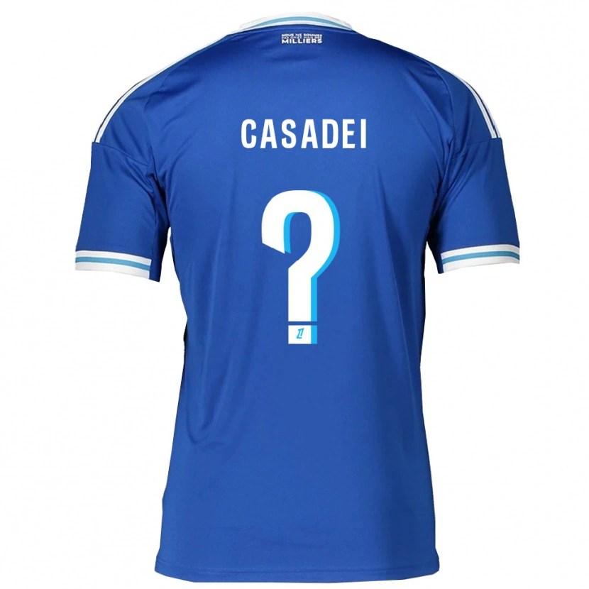Danxen Kinder Alexis Casadei #0 Blau Weiß Heimtrikot Trikot 2025/26 T-Shirt