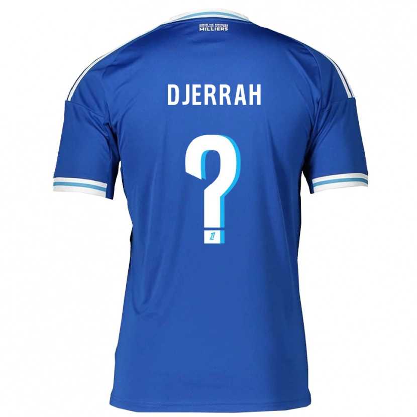 Danxen Kinder Karim Djerrah #0 Blau Weiß Heimtrikot Trikot 2025/26 T-Shirt