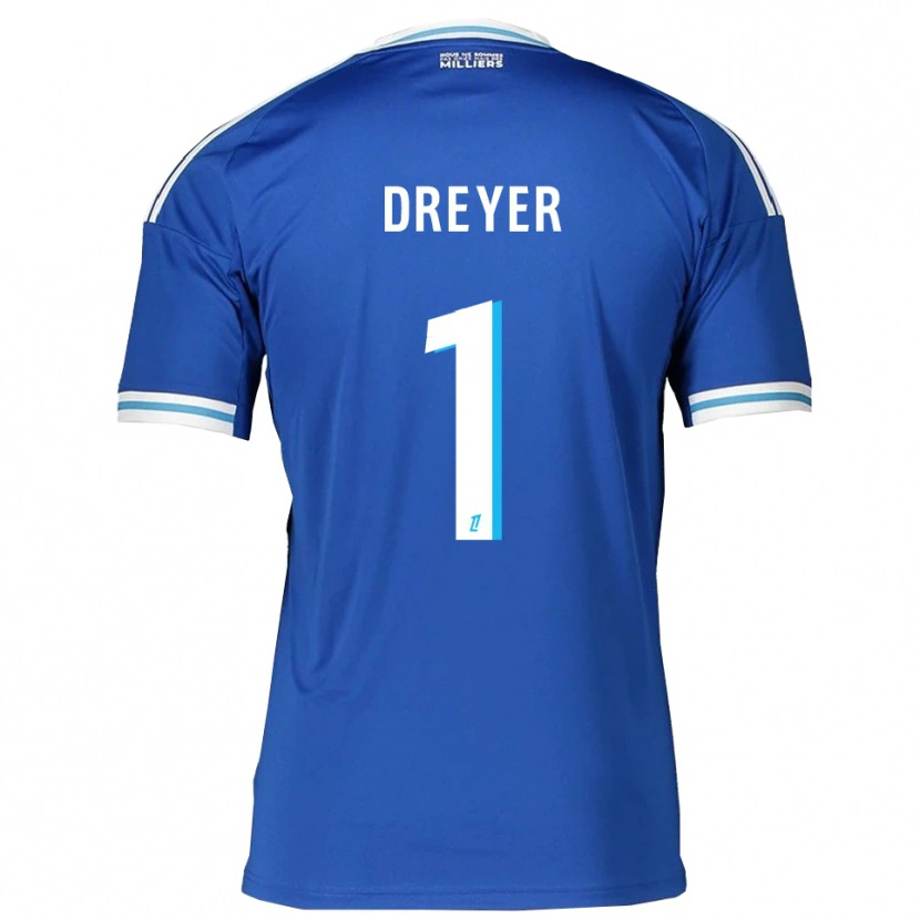 Danxen Kinder Matthieu Dreyer #1 Blau Weiß Heimtrikot Trikot 2025/26 T-Shirt