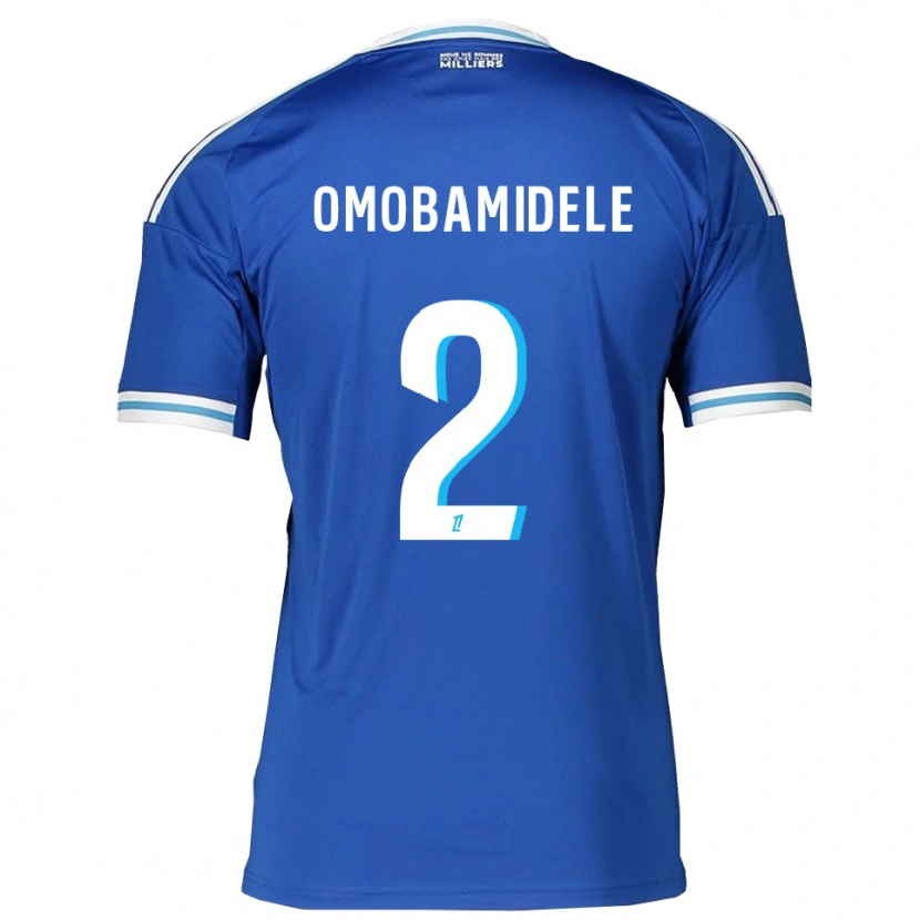 Danxen Kinder Andrew Omobamidele #2 Blau Weiß Heimtrikot Trikot 2025/26 T-Shirt