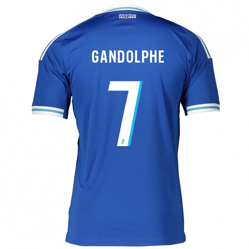 Danxen Kinder Adrien Gandolphe #7 Blau Weiß Heimtrikot Trikot 2025/26 T-Shirt