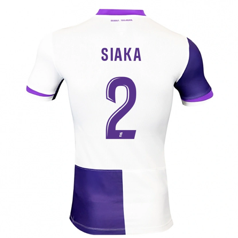 Danxen Kinder Nazihary Siaka #2 Lila Weiß Heimtrikot Trikot 2025/26 T-Shirt