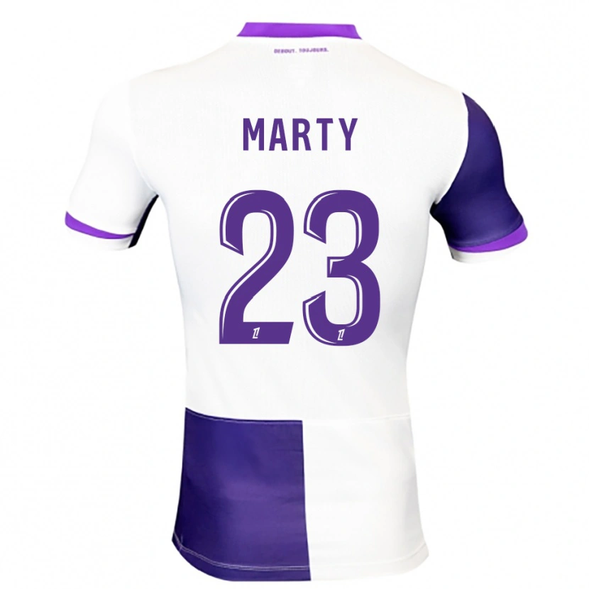 Danxen Kinder Chloé Marty #23 Lila Weiß Heimtrikot Trikot 2025/26 T-Shirt