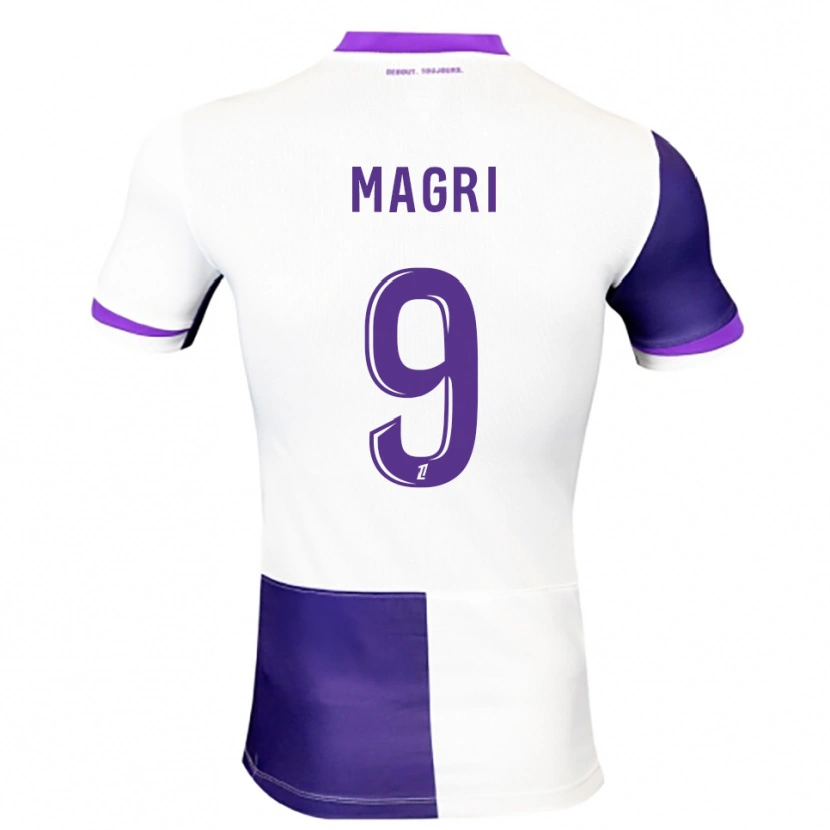 Danxen Kinder Frank Magri #9 Lila Weiß Heimtrikot Trikot 2025/26 T-Shirt