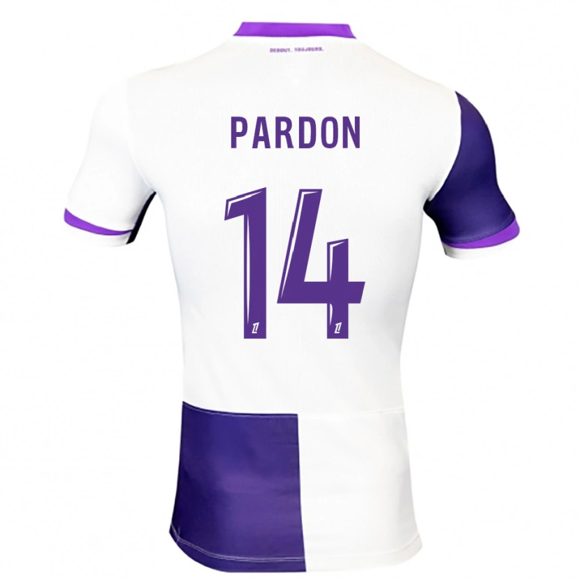 Danxen Kinder Pauline Pardon #14 Lila Weiß Heimtrikot Trikot 2025/26 T-Shirt