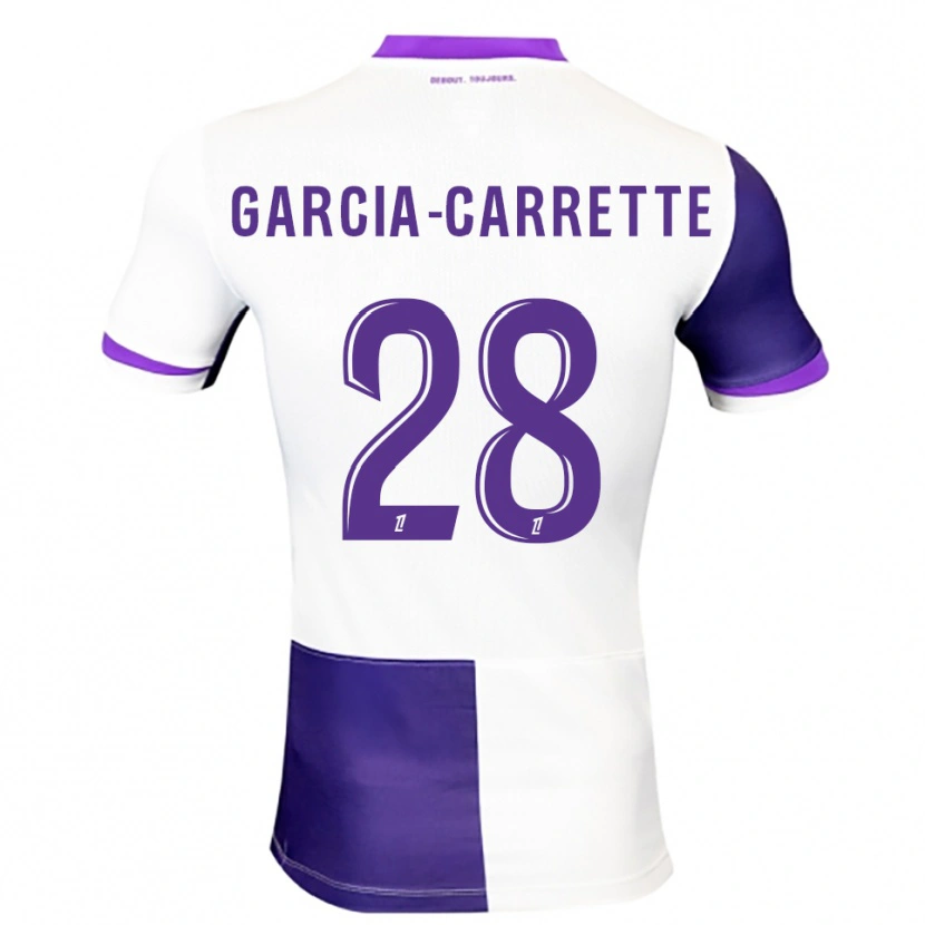 Danxen Kinder Hortense Garcia-Carrette #28 Lila Weiß Heimtrikot Trikot 2025/26 T-Shirt