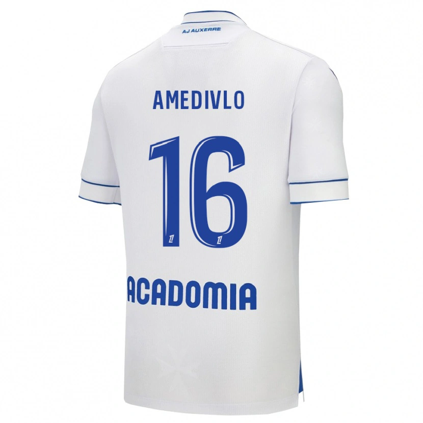 Danxen Kinder Rayann Amedivlo #16 Weiß Blau Heimtrikot Trikot 2025/26 T-Shirt