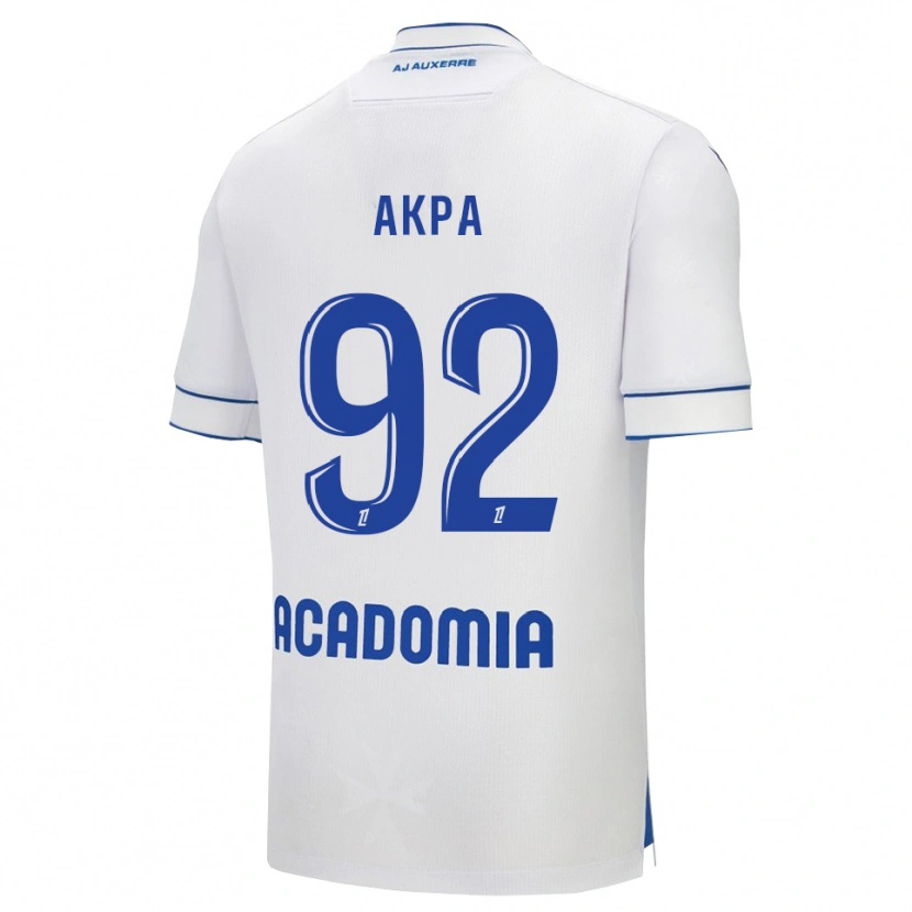 Danxen Kinder Clément Akpa #92 Weiß Blau Heimtrikot Trikot 2025/26 T-Shirt