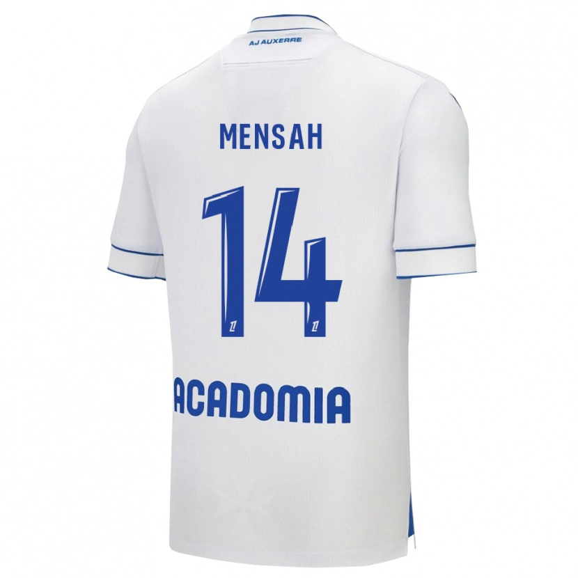 Danxen Kinder Gideon Mensah #14 Weiß Blau Heimtrikot Trikot 2025/26 T-Shirt