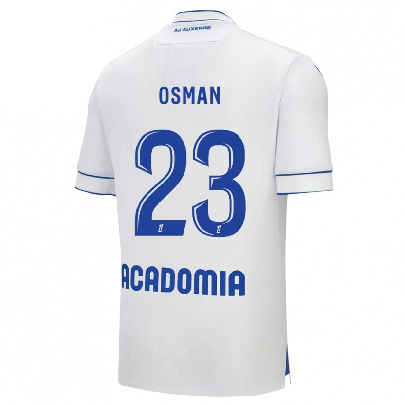 Danxen Kinder Ibrahim Osman #23 Weiß Blau Heimtrikot Trikot 2025/26 T-Shirt