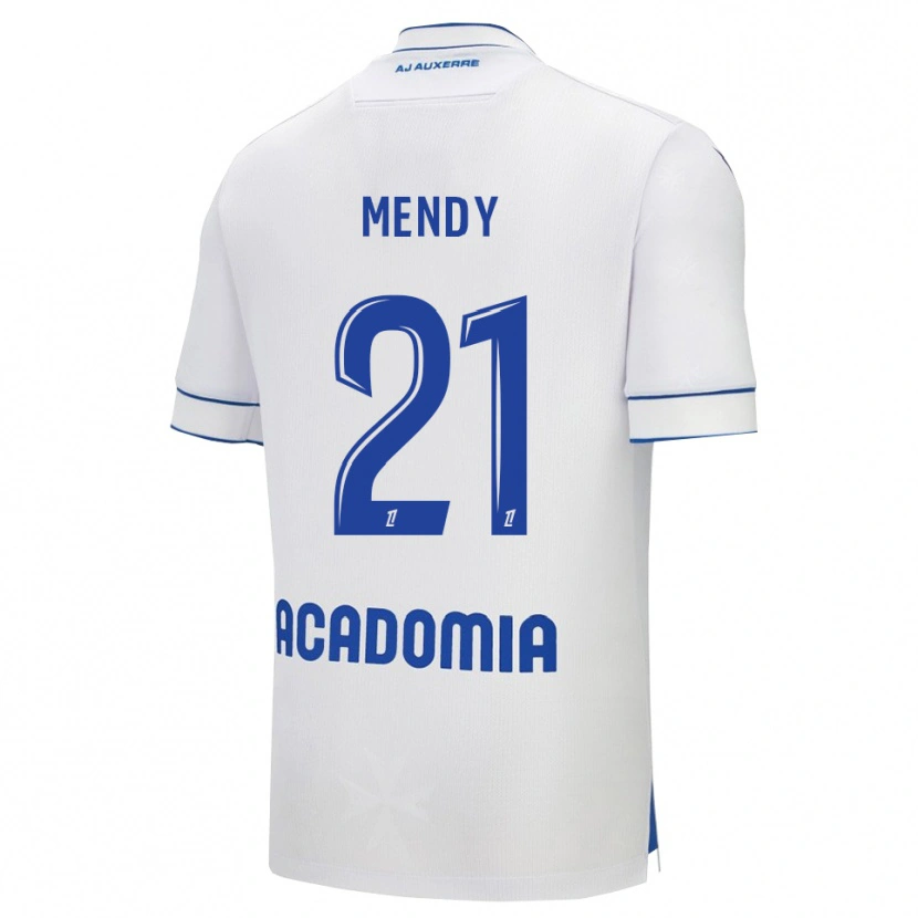 Danxen Kinder Tony Mendy #21 Weiß Blau Heimtrikot Trikot 2025/26 T-Shirt