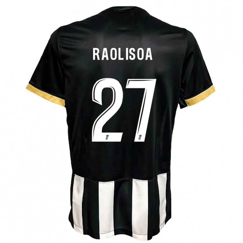 Danxen Kinder Lilian Raolisoa #27 Schwarz Weiß Heimtrikot Trikot 2025/26 T-Shirt