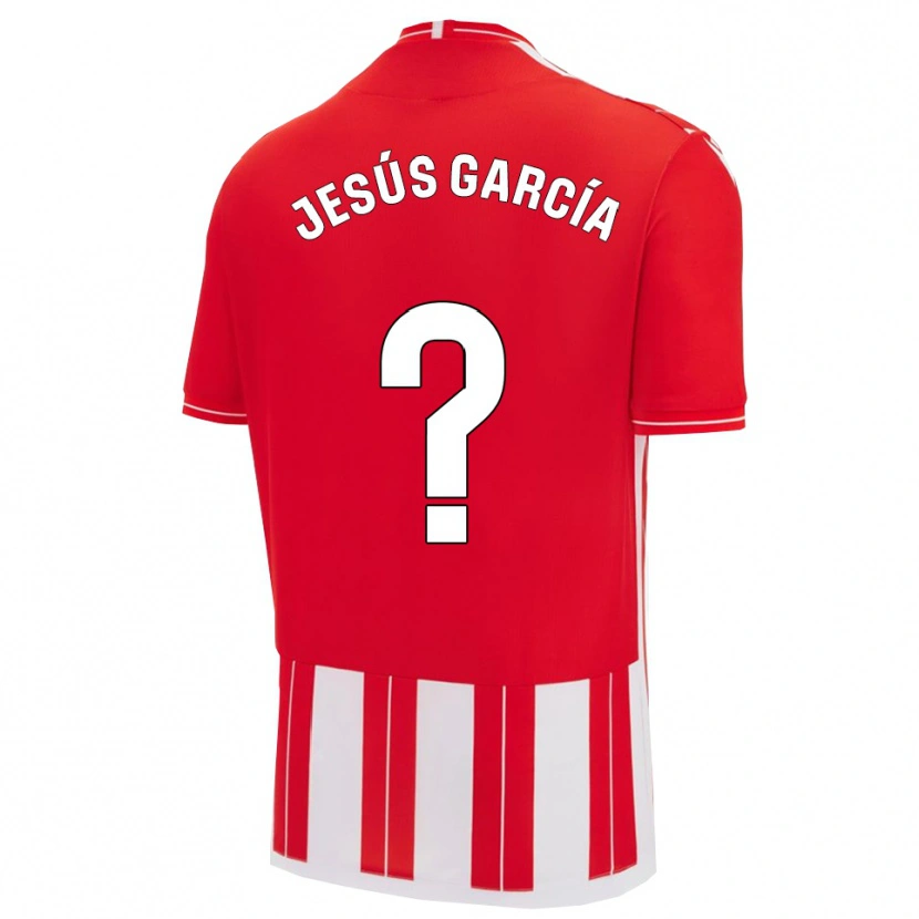 Danxen Kinder Jesús García #0 Rot Weiß Heimtrikot Trikot 2025/26 T-Shirt