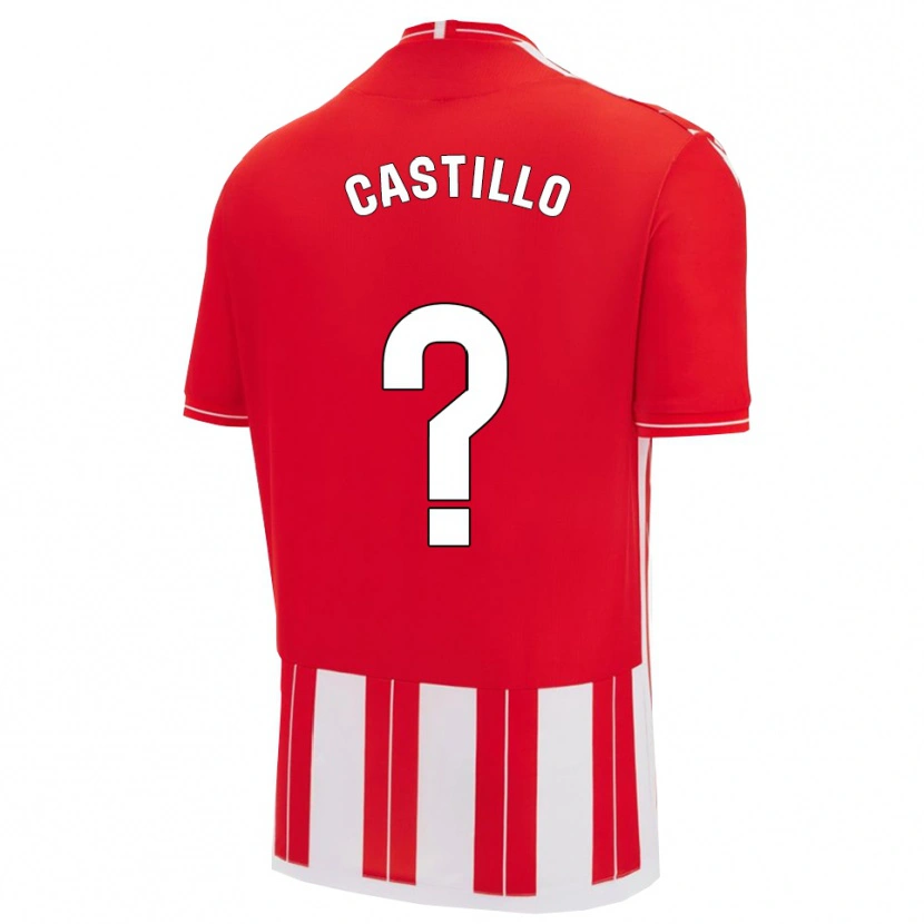 Danxen Kinder Pablo Castillo #0 Rot Weiß Heimtrikot Trikot 2025/26 T-Shirt