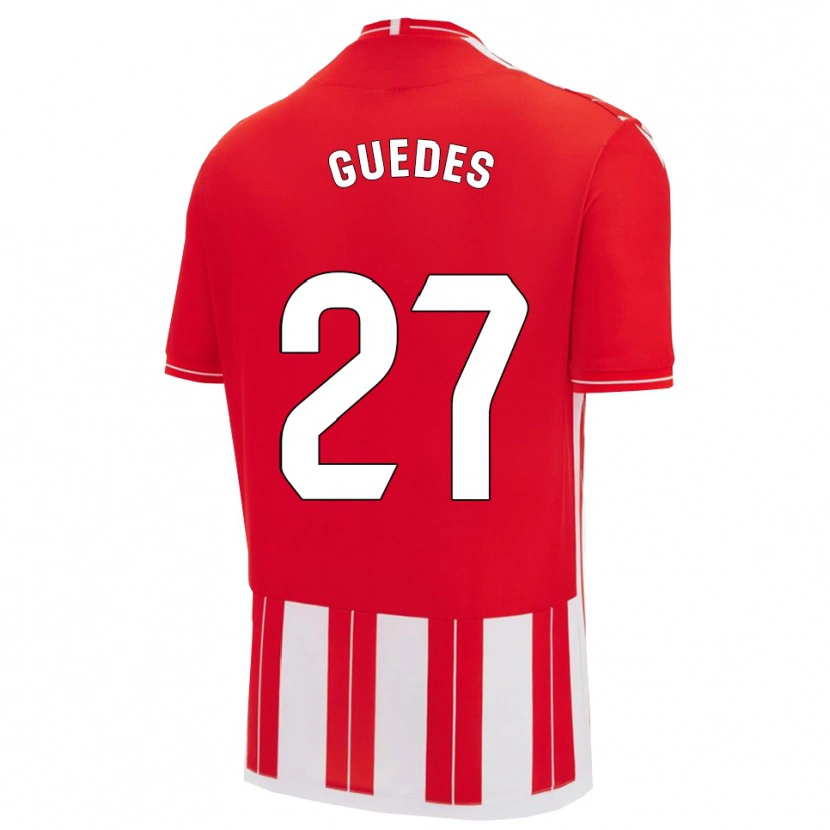 Danxen Kinder Gui Guedes #27 Rot Weiß Heimtrikot Trikot 2025/26 T-Shirt