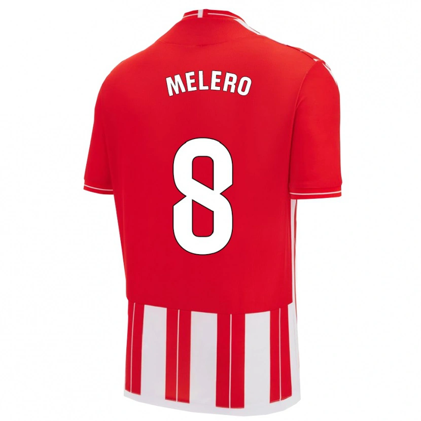 Danxen Kinder Gonzalo Melero #8 Rot Weiß Heimtrikot Trikot 2025/26 T-Shirt