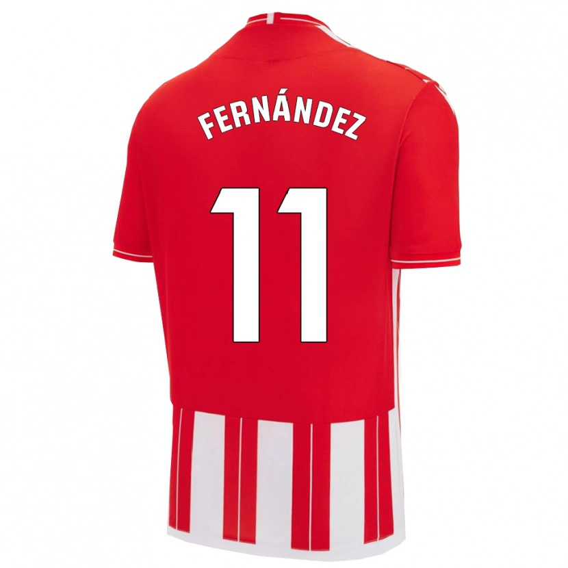 Danxen Kinder Nico Fernández #11 Rot Weiß Heimtrikot Trikot 2025/26 T-Shirt
