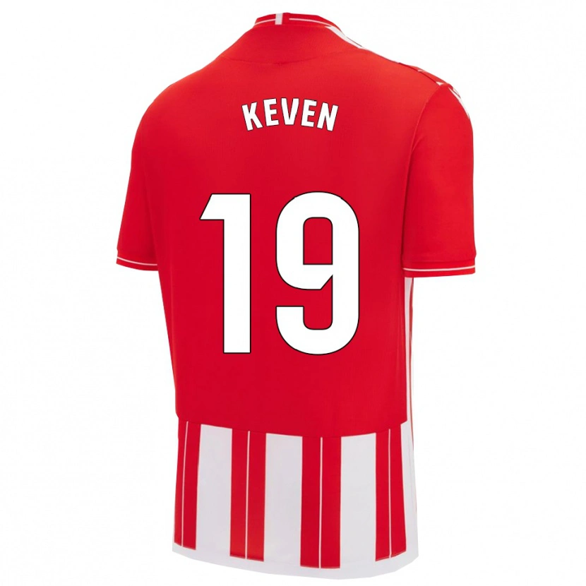 Danxen Kinder Keven #19 Rot Weiß Heimtrikot Trikot 2025/26 T-Shirt