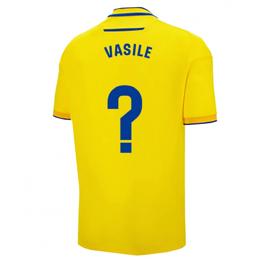 Danxen Kinder Cristian Vasile #0 Gelb Marine Heimtrikot Trikot 2025/26 T-Shirt
