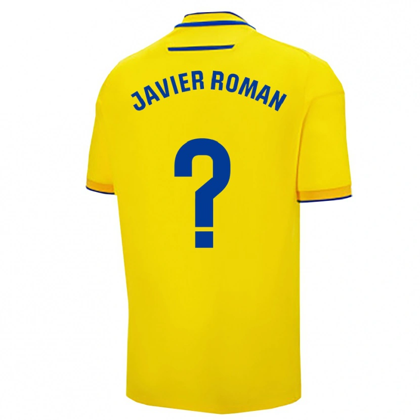 Danxen Kinder José Javier Román #0 Gelb Marine Heimtrikot Trikot 2025/26 T-Shirt