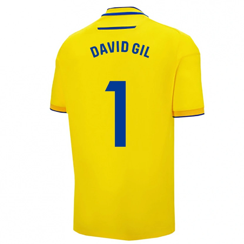 Danxen Kinder David Gil #1 Gelb Marine Heimtrikot Trikot 2025/26 T-Shirt