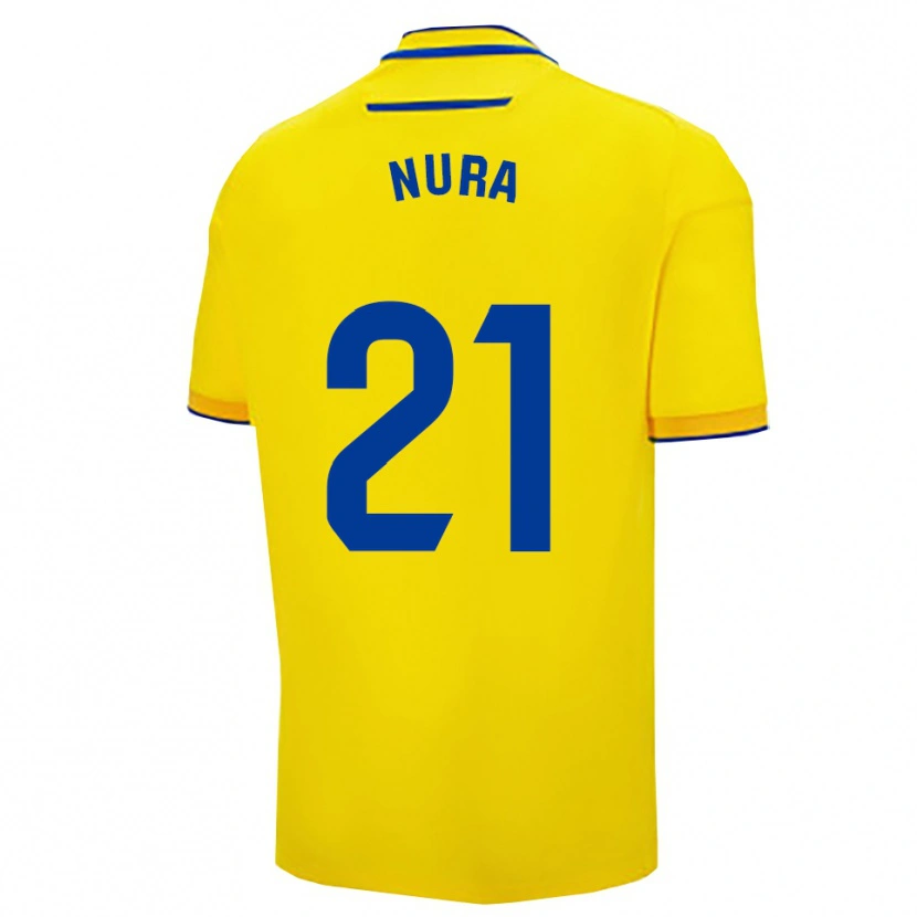 Danxen Kinder Nura Hegazy Ceballos #21 Gelb Marine Heimtrikot Trikot 2025/26 T-Shirt