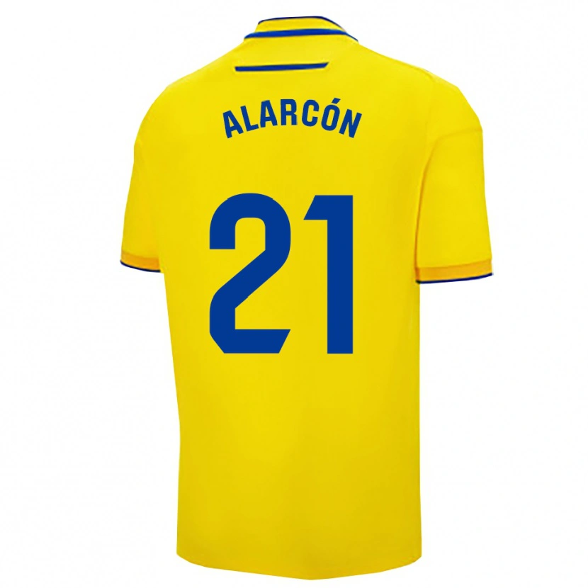 Danxen Kinder Tomás Alarcón #21 Gelb Marine Heimtrikot Trikot 2025/26 T-Shirt