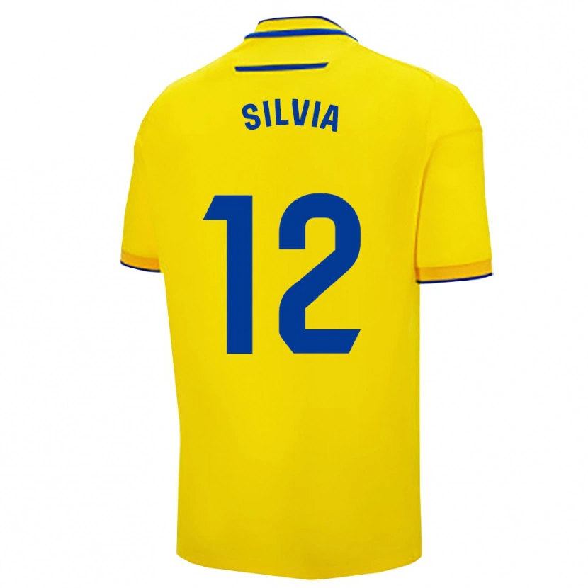 Danxen Kinder Silvia Martín Reyes #12 Gelb Marine Heimtrikot Trikot 2025/26 T-Shirt