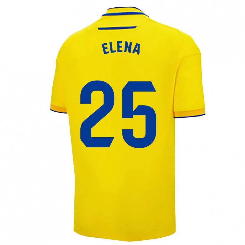 Danxen Kinder Elena Gómez Labrador #25 Gelb Marine Heimtrikot Trikot 2025/26 T-Shirt