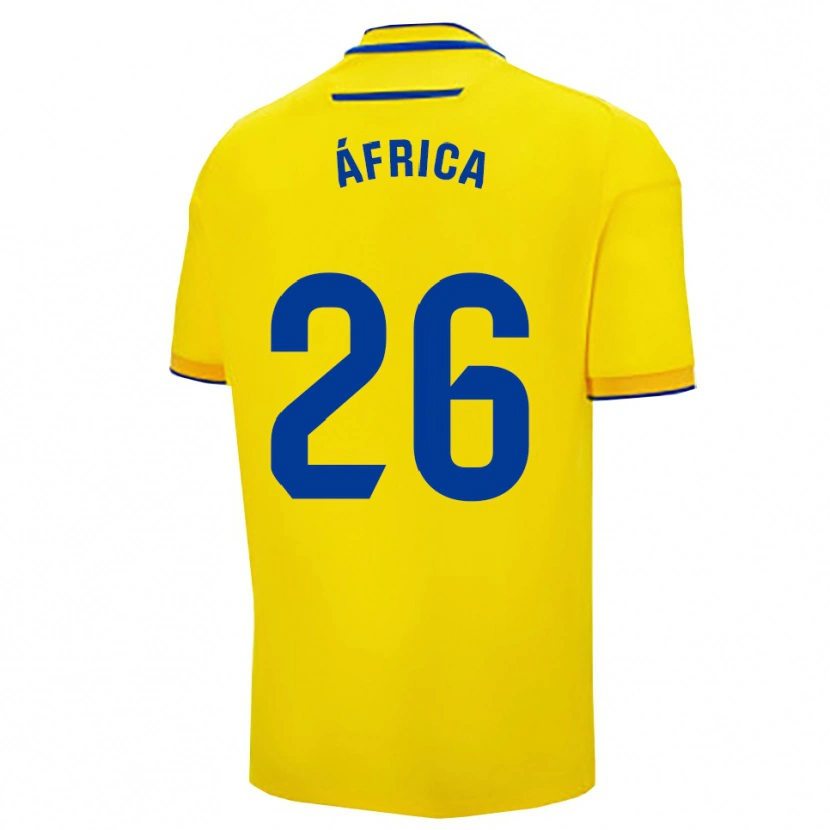 Danxen Kinder África Dueñas Ariza #26 Gelb Marine Heimtrikot Trikot 2025/26 T-Shirt
