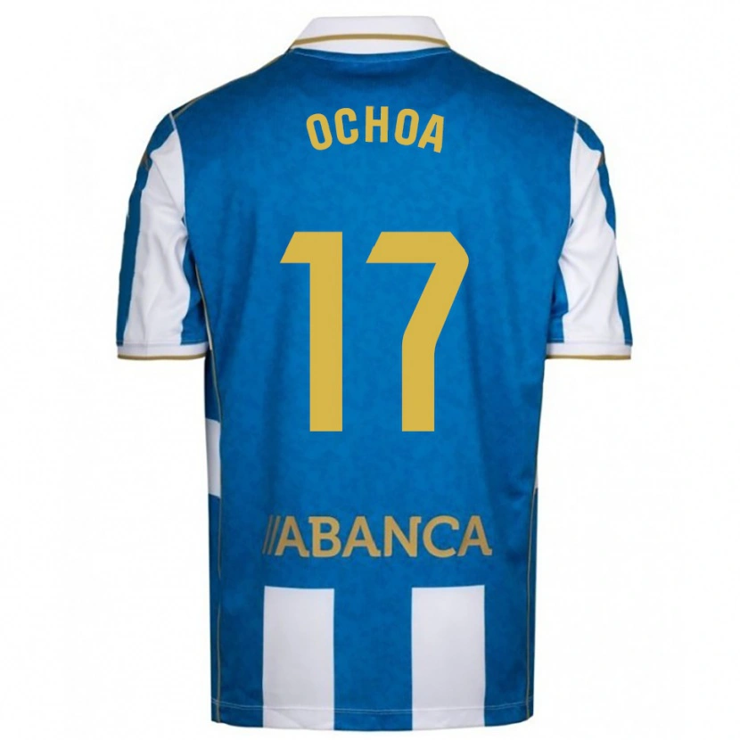 Danxen Kinder Martín Ochoa #17 Weiß Blau Heimtrikot Trikot 2025/26 T-Shirt