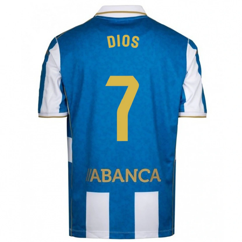 Danxen Kinder Eva Dios #7 Weiß Blau Heimtrikot Trikot 2025/26 T-Shirt
