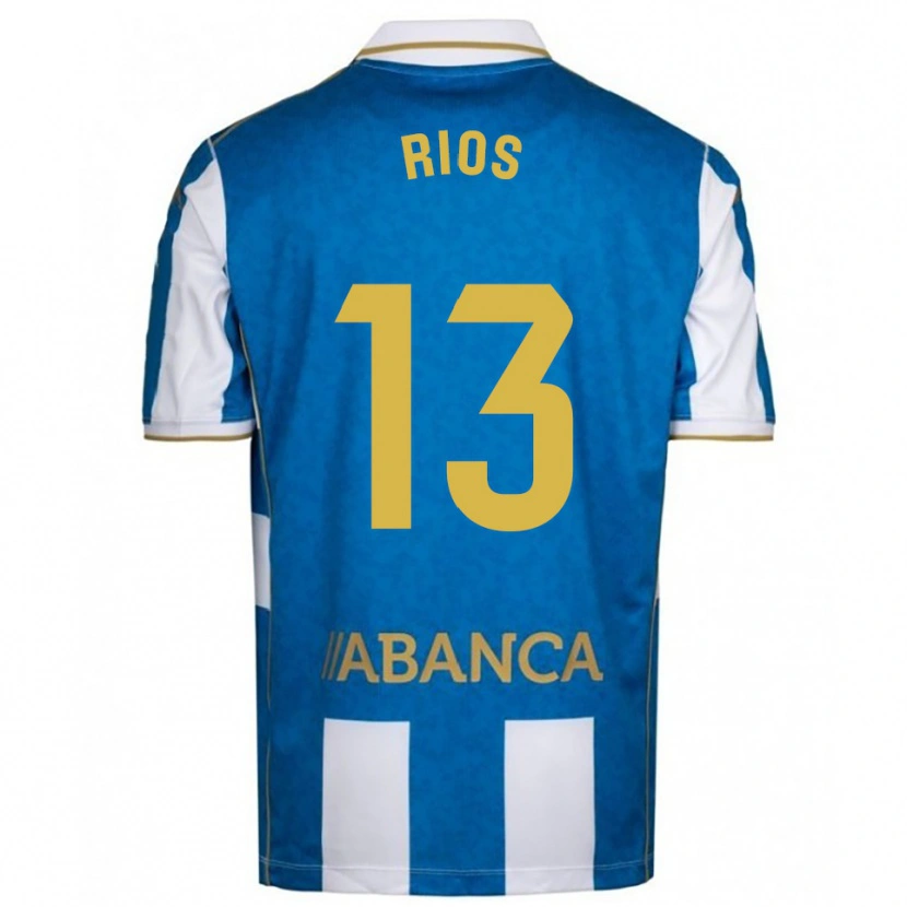 Danxen Kinder Hugo Rios #13 Weiß Blau Heimtrikot Trikot 2025/26 T-Shirt