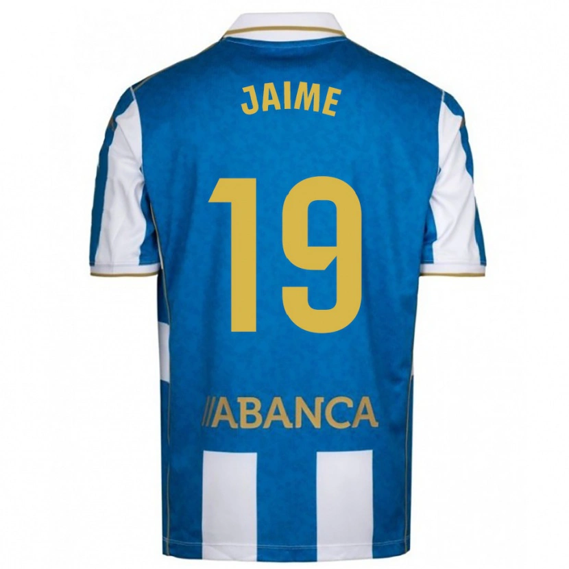 Danxen Kinder Jaime Sánchez #19 Weiß Blau Heimtrikot Trikot 2025/26 T-Shirt