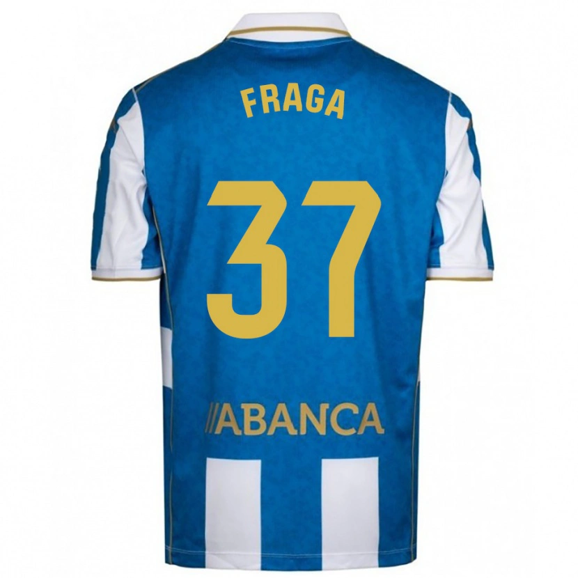 Danxen Kinder Álvaro Fraga #37 Weiß Blau Heimtrikot Trikot 2025/26 T-Shirt
