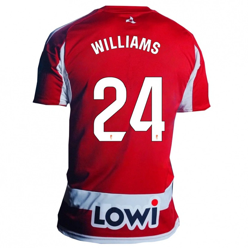 Danxen Kinder Loïc Williams #24 Rot Weiß Heimtrikot Trikot 2025/26 T-Shirt
