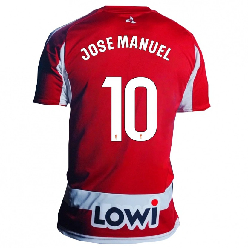 Danxen Kinder José Manuel Arnáiz #10 Rot Weiß Heimtrikot Trikot 2025/26 T-Shirt