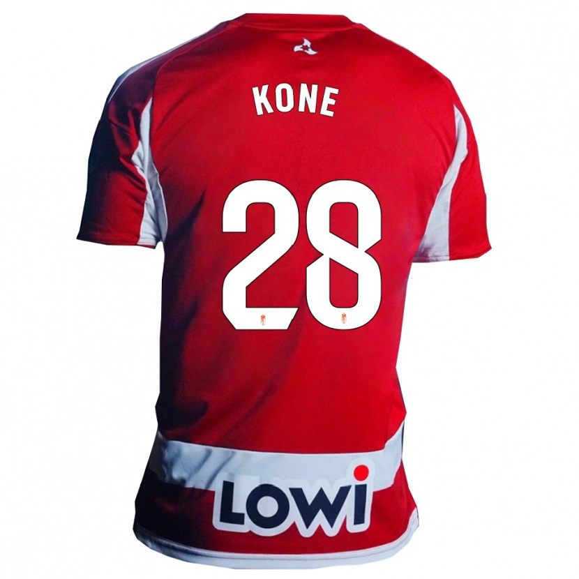 Danxen Kinder Abdoulaye Kone #28 Rot Weiß Heimtrikot Trikot 2025/26 T-Shirt