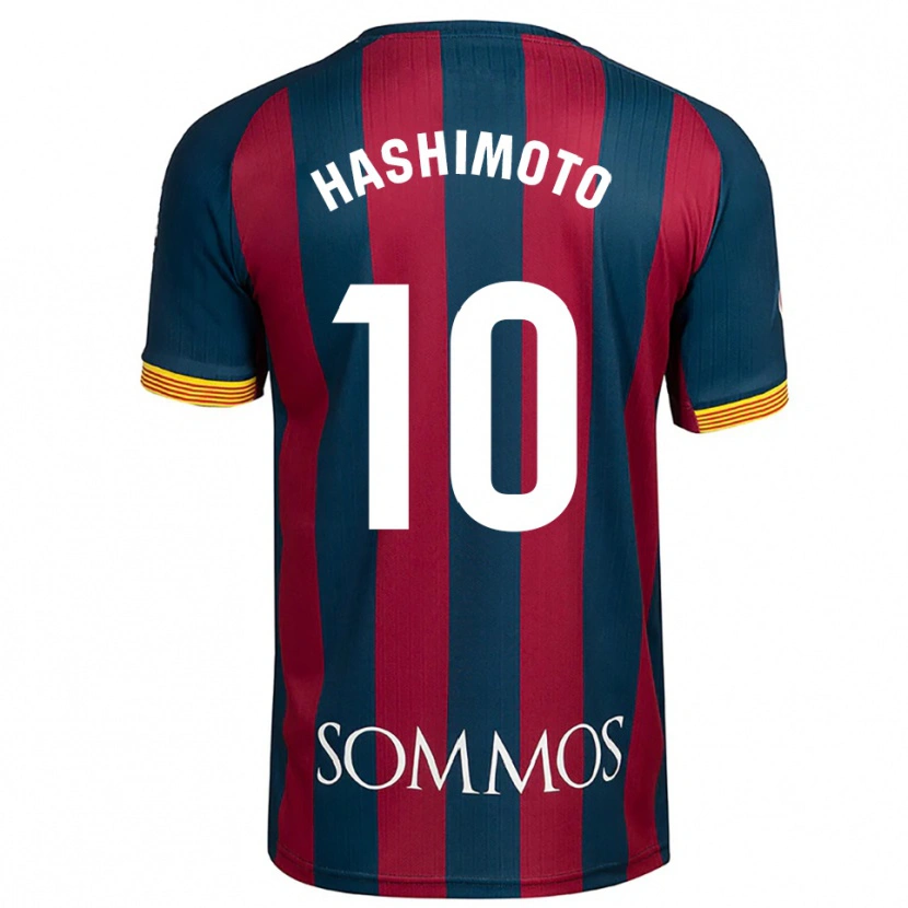 Danxen Kinder Kento Hashimoto #10 Marineblau Rot Heimtrikot Trikot 2025/26 T-Shirt